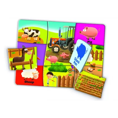 JOC EDUCATIV EDUPUZZLE ENGLEZA PENTRU PRESCOLARI