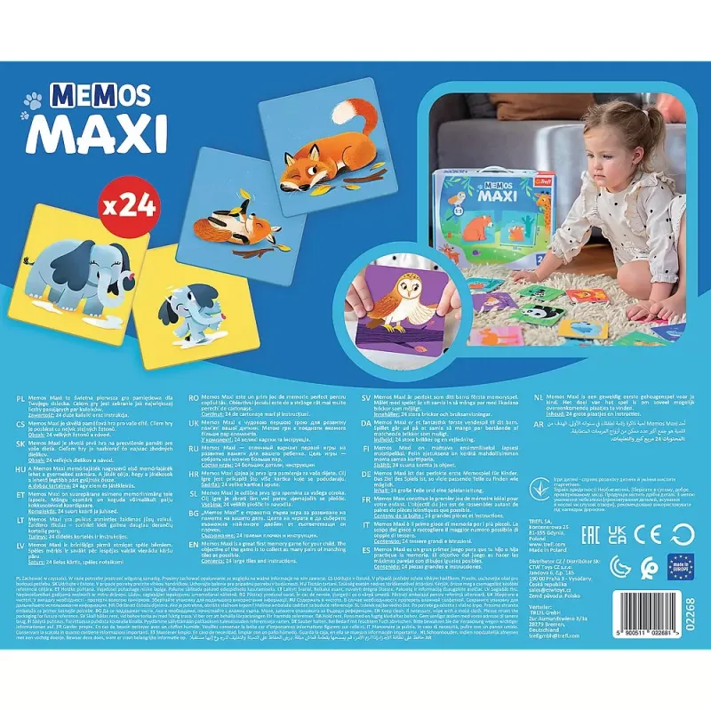 JOC MEMOS MAXI ANIMALE PARINTI ȘI COPII
