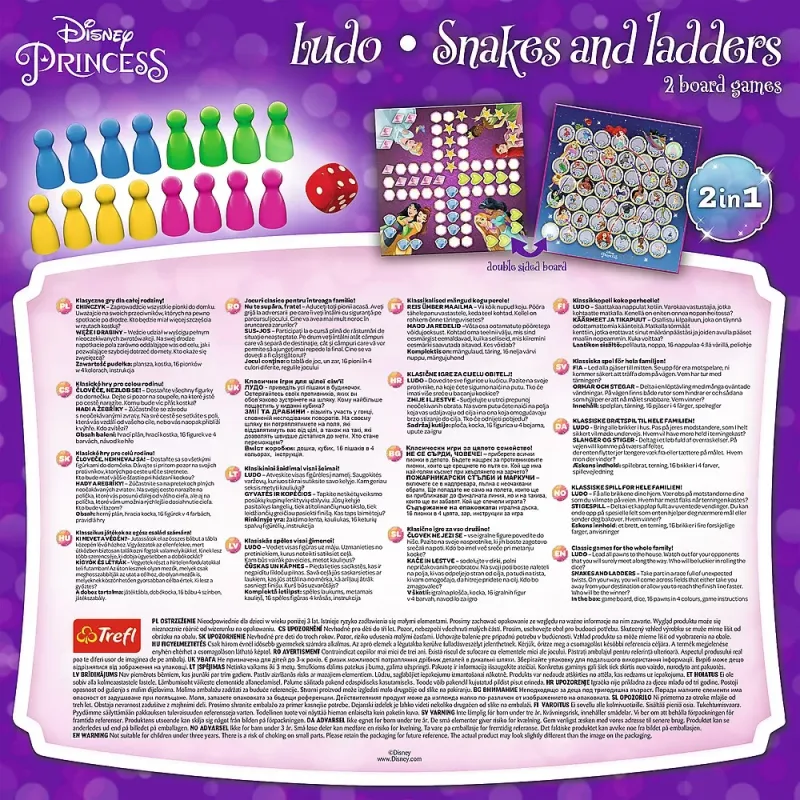 JOC DISNEY PRINCESS 2IN1 LUDO ȘI SERPISORI SCARI