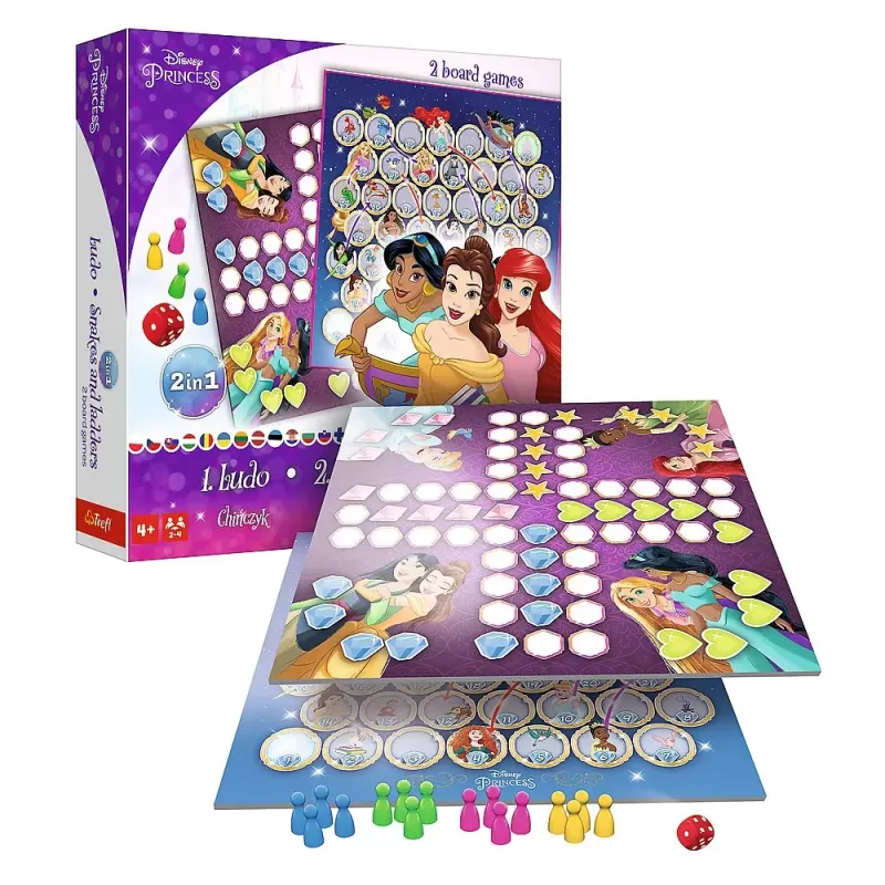 JOC DISNEY PRINCESS 2IN1 LUDO ȘI SERPISORI SCARI
