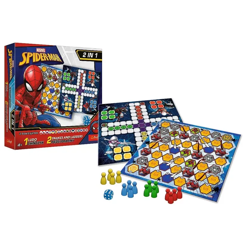 JOC SPIDERMAN 2IN1 LUDO ȘI SERPISORI SCARI