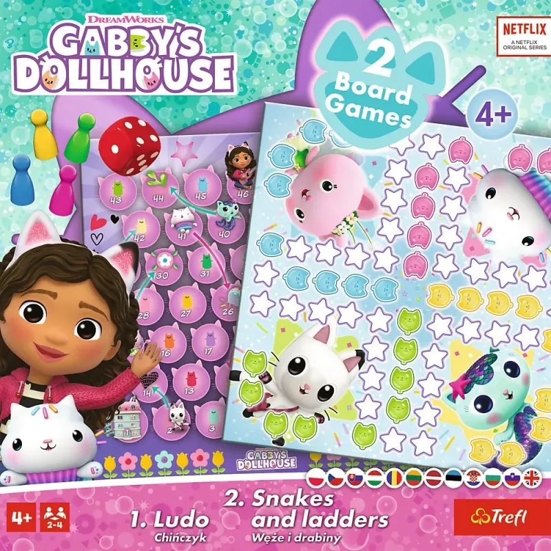 JOC DREAM WORKS GABBYS HOUSE 2IN1 LUDO ȘI SERPISORI SCARI