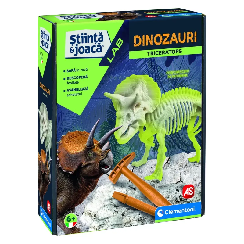 DESCOPERA DINOZAURUL TRICERATOPS