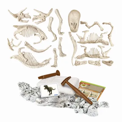 DESCOPERA DINOZAURUL T-REX & TRICERAPTOR FLUO STIINTA ȘI JOACĂ