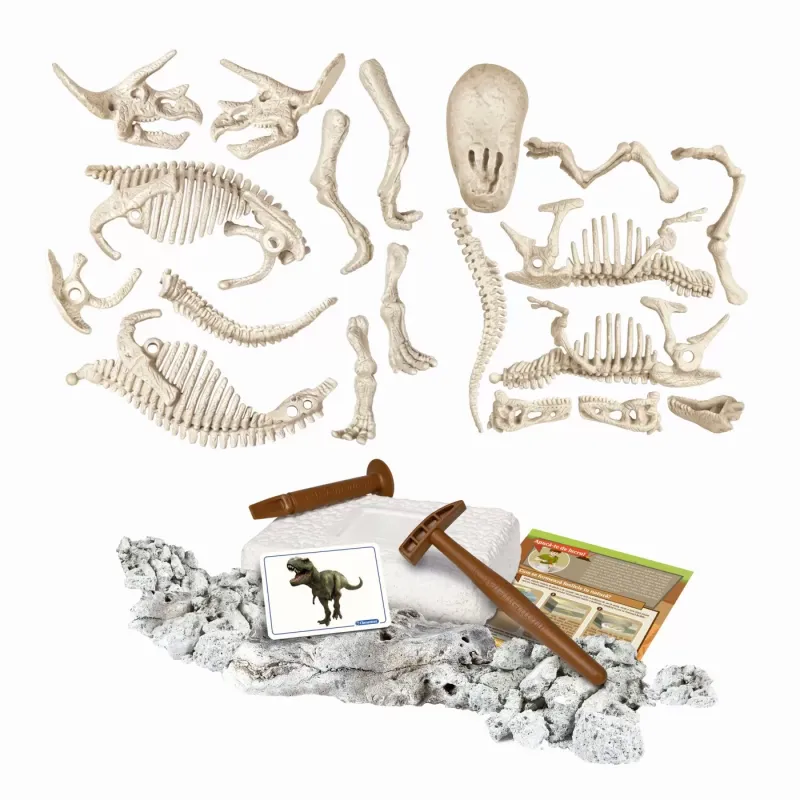 DESCOPERA DINOZAURUL T-REX & TRICERAPTOR FLUO STIINTA ȘI JOACĂ