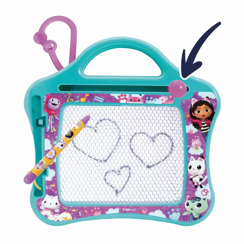TABLĂ MAGNETICĂ DE SCRIS TRAVEL MAGIC SCRIBBLER GABBYS DOLLHOUSE