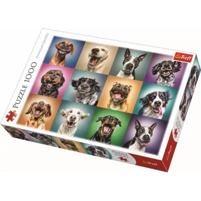 PUZZLE TREFL 1000 PORTRET CĂȚELUSI SIMPATICI