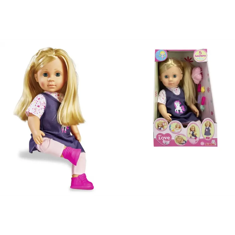 PAPUSA MY LOVE INTERACTIVA CU ACCESORII 43CM
