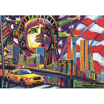 PUZZLE TREFL 1000 NEW YORK IN CULORI