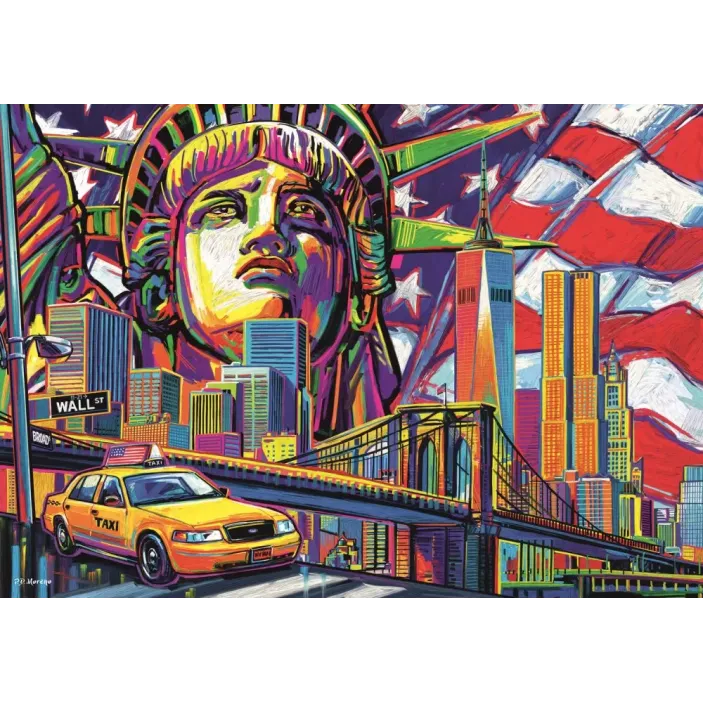 PUZZLE TREFL 1000 NEW YORK IN CULORI