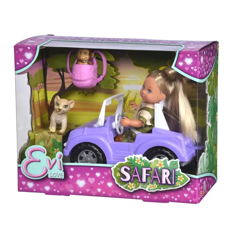 EVI LOVE SET PAPUSA EVI ȘI VEHICUL SAFARI