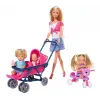 SET PAPUSA STEFFI CU 3 BEBELUSI ȘI ACCESORII