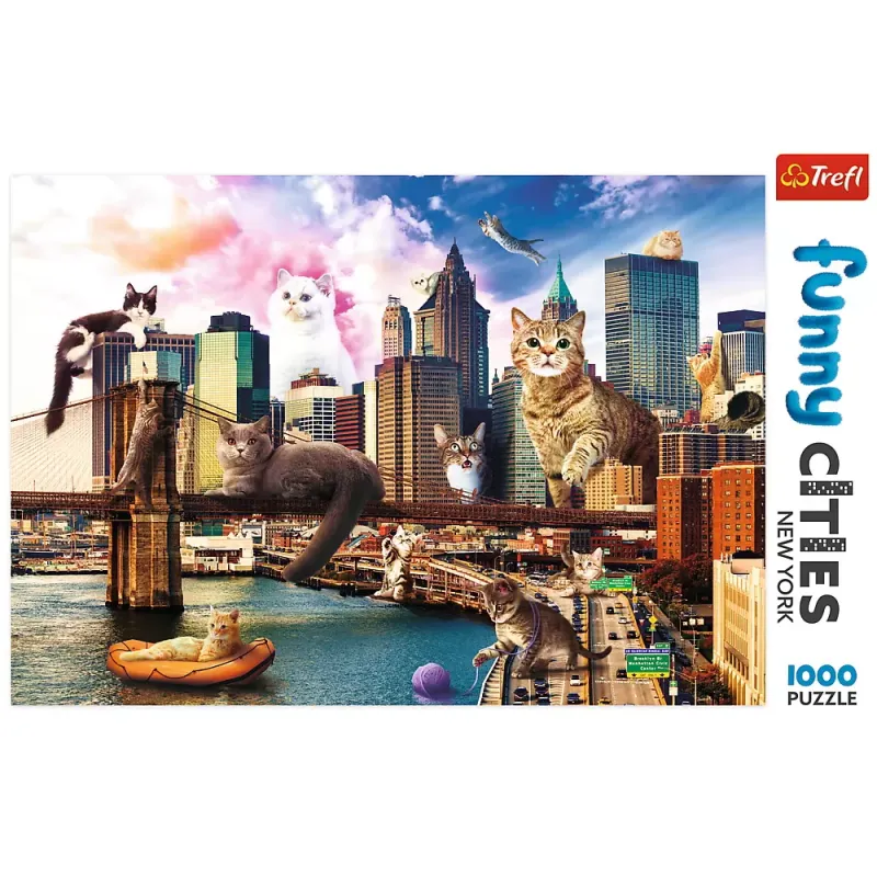 PUZZLE TREFL 1000 PISICUTE LA NEW YORK