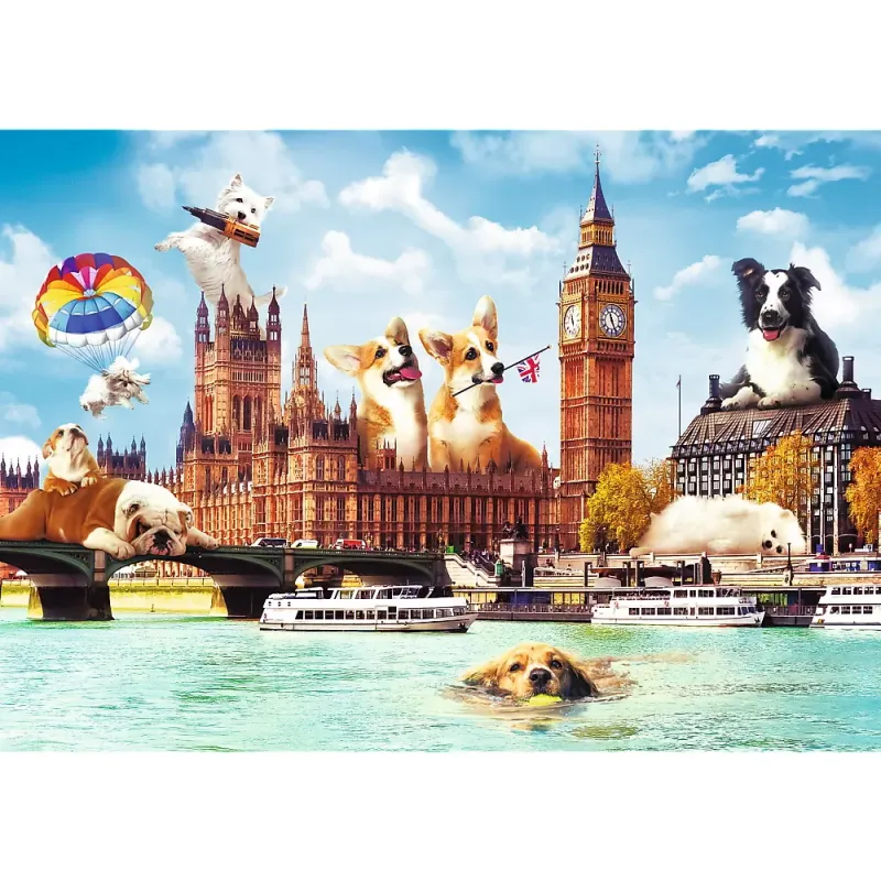PUZZLE TREFL 1000 CĂȚELUSI LA LONDRA