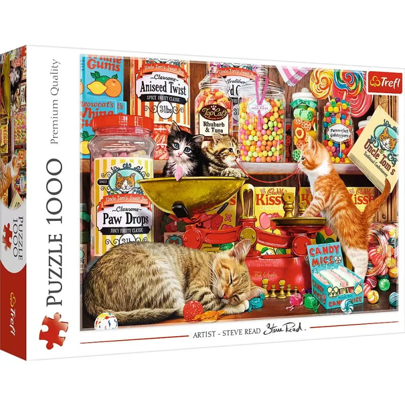 PUZZLE TREFL 1000 PISICI ȘI DULCIURI