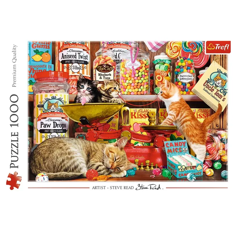 PUZZLE TREFL 1000 PISICI ȘI DULCIURI