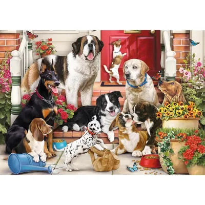 PUZZLE TREFL 1000 FORME ASCUNSE CĂȚELUSII DRAGUTI
