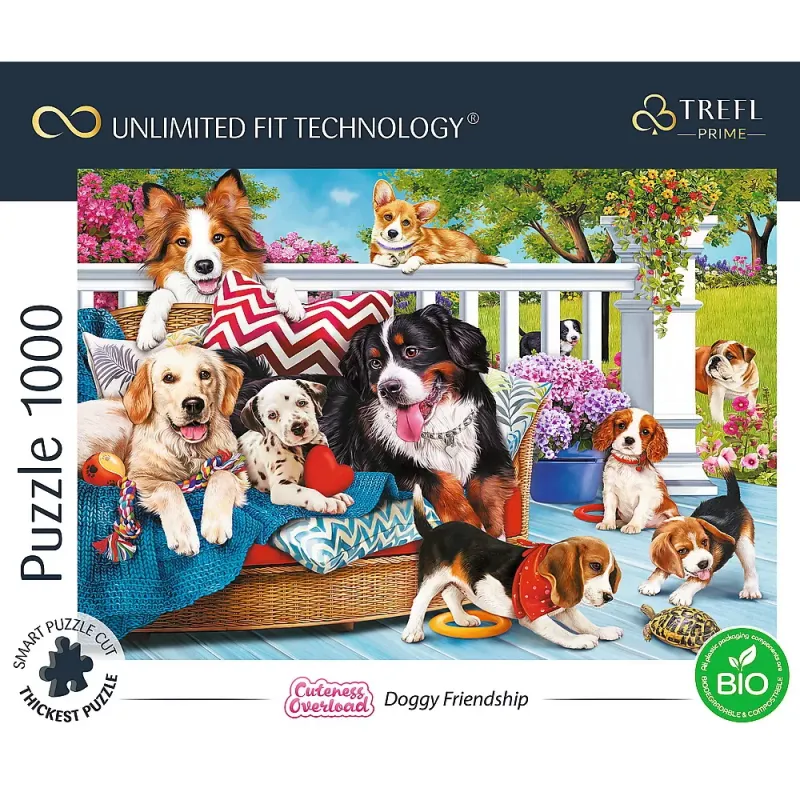 PUZZLE TREFL UFT 1000 PRIETENIA CĂȚELUSILOR