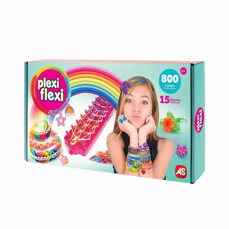 PLEXI FLEXI GHERGHEF PENTRU IMPLETIT CU 800 ELASTICE DIN CAUCIUC ȘI 15 ACCESORII