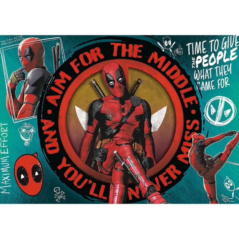 PUZZLE TREFL 1000 PREMIUM PLUS MARVEL DEADPOOL ȘI WOLVERINE