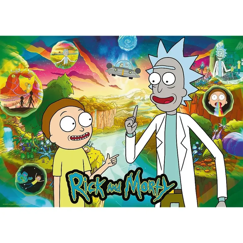 PUZZLE TREFL 1000 PREMIUM PLUS RICK ȘI MORTY