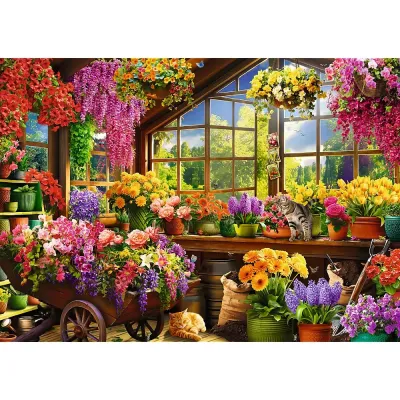 PUZZLE TREFL 1000 PREMIUM PLUS TEA TIME PREGATIRE PENTRU PRIMAVARA