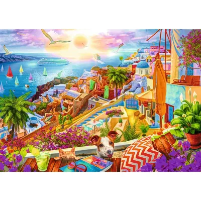 PUZZLE 1000 PREMIUM PLUS TEA TIME VIZITAND SANTORINI