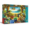 PUZZLE TREFL 1000 PREMIUM PLUS TEA TIME CALATORIE CU CARAVANA