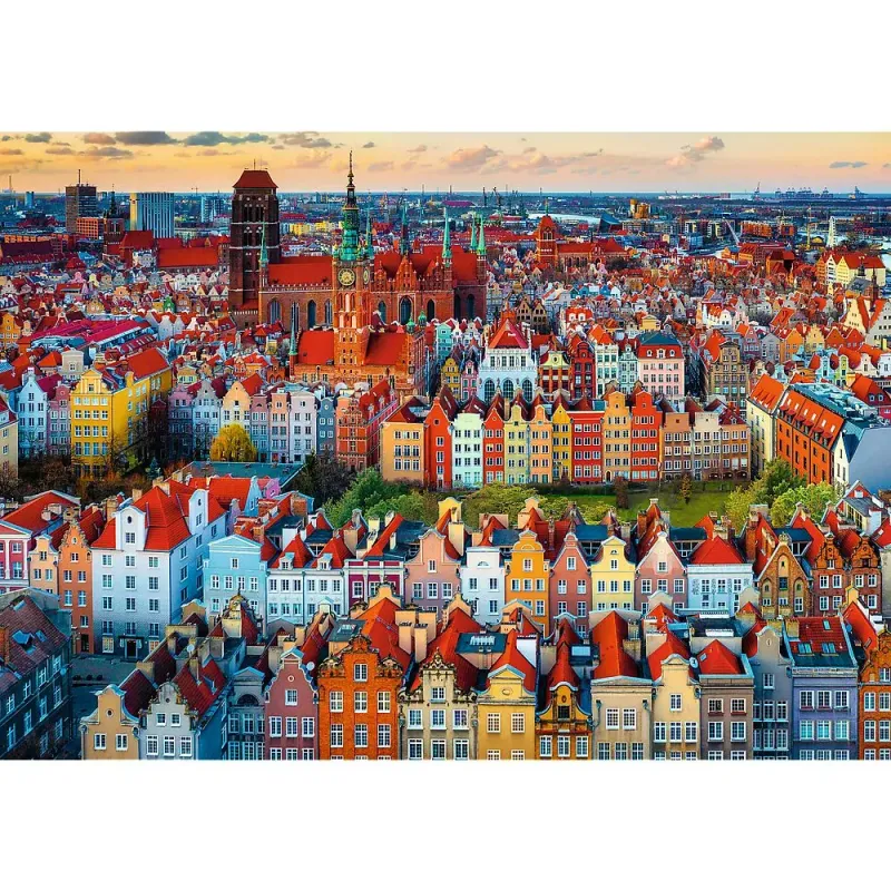 PUZZLE TREFL 1000 PREMIUM PLUS PHOTO ODYSSEY VEDERE A ORASULUI GDANSK POLONIA