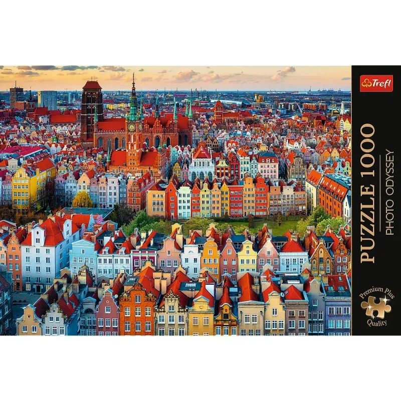 PUZZLE TREFL 1000 PREMIUM PLUS PHOTO ODYSSEY VEDERE A ORASULUI GDANSK POLONIA