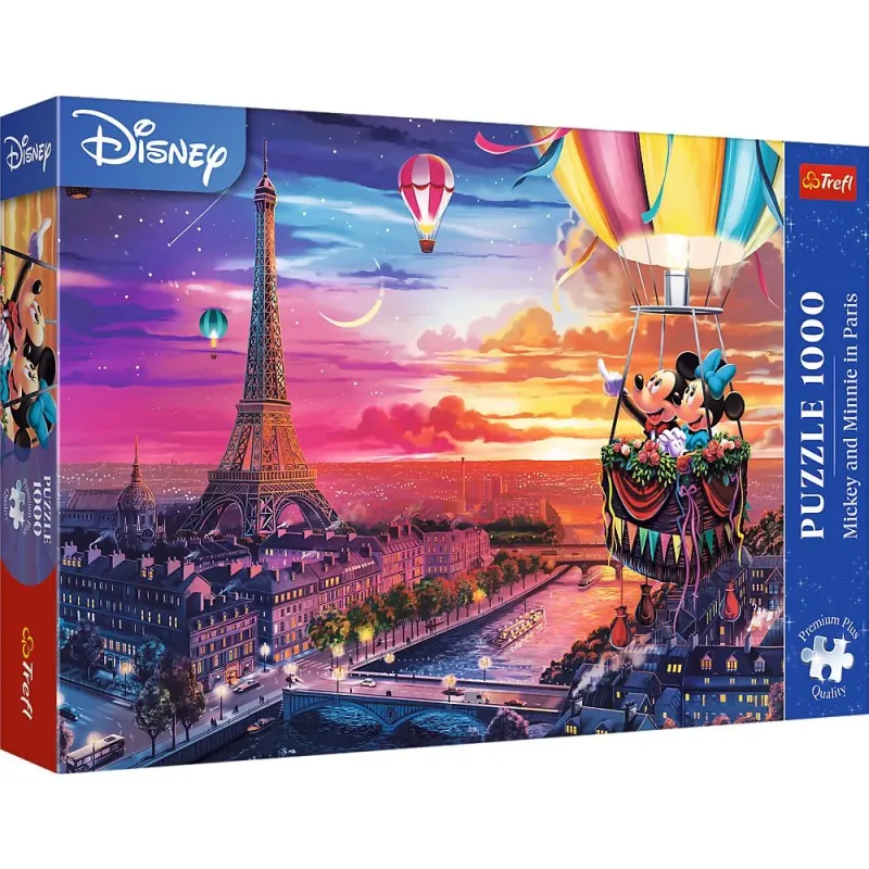PUZZLE TREFL 1000 PREMIUM PLUS DISNEY MICKEY ȘI MINNIE IN PARIS