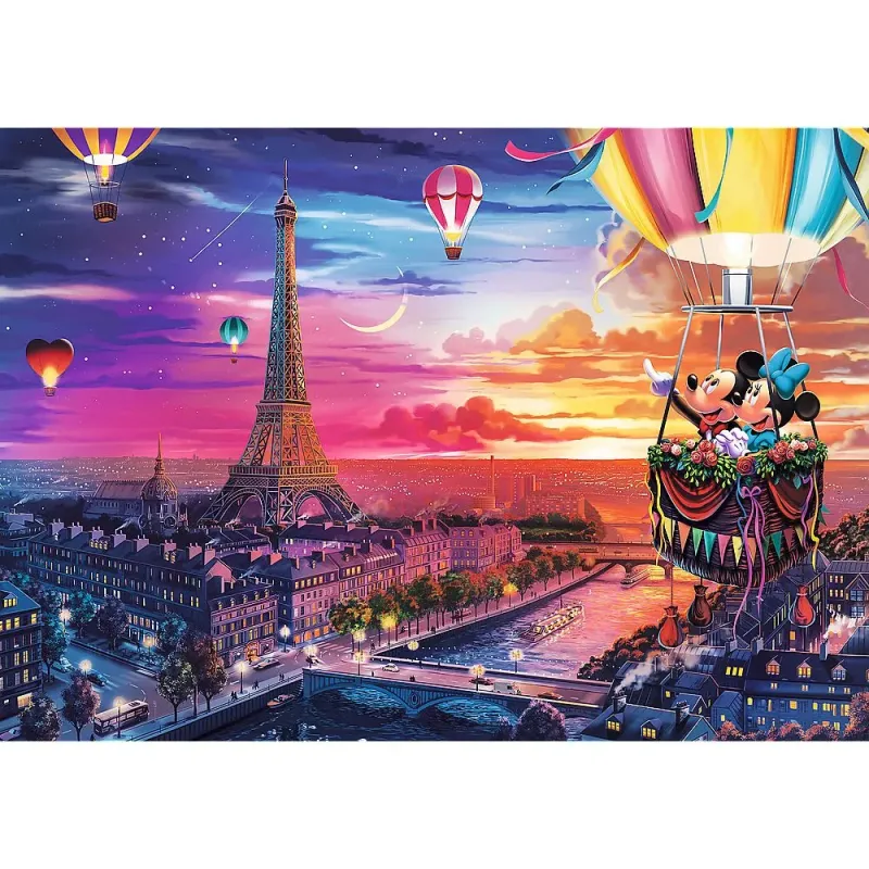 PUZZLE TREFL 1000 PREMIUM PLUS DISNEY MICKEY ȘI MINNIE IN PARIS