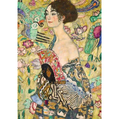 PUZZLE TREFL 1000 ART COLLECTION GUSTAV KLIMT DOAMNA CU EVANTAI