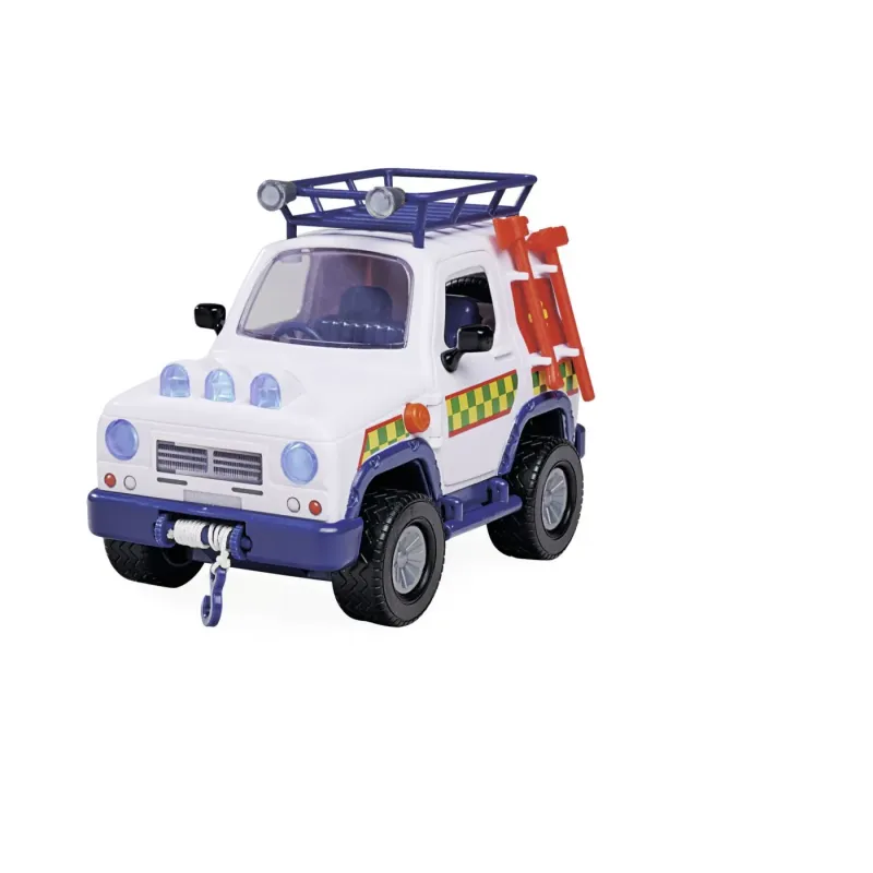 POMPIERUL SAM VEHICUL SALVARE ANIMALE CU FIGURINE ȘI REMORCA