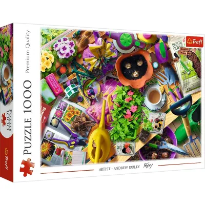 PUZZLE TREFL 1000 ARANJAREA GRADINII ARTIST ANDREW FARLEY
