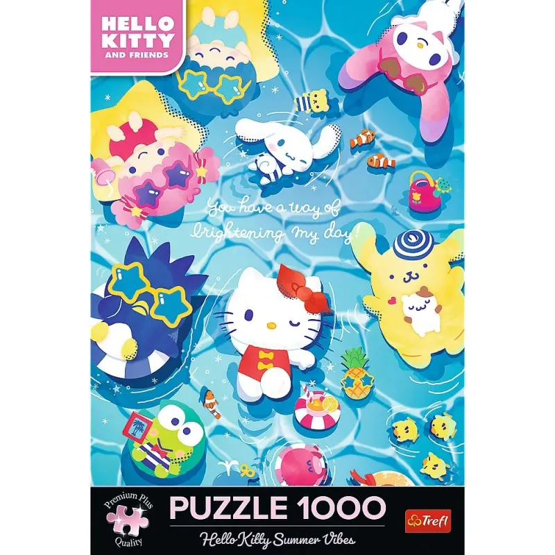 PUZZLE TREFL 1000 PREMIUM PLUS HELLO KITTY RELAXARE DE VARA