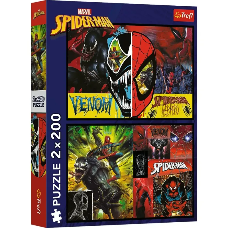PUZZLE TREFL 2X200 SPIDER MAN ZI ȘI NOAPTE