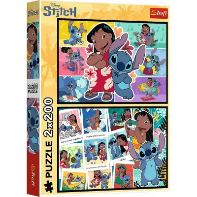 PUZZLE TREFL 2X200 DISNEY LILO ȘI STITCH VIATA FERICITA