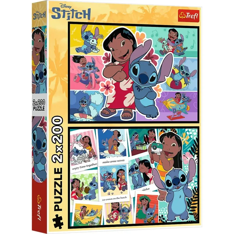 PUZZLE TREFL 2X200 DISNEY LILO ȘI STITCH VIATA FERICITA