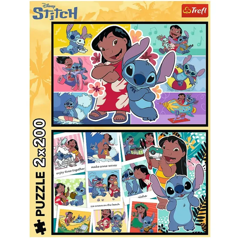 PUZZLE TREFL 2X200 DISNEY LILO ȘI STITCH VIATA FERICITA