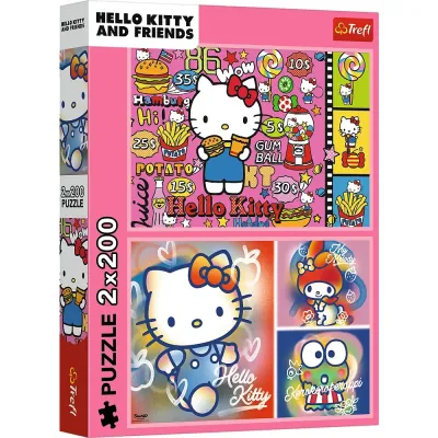 PUZZLE TREFL 2X200 HELLO KITTY ȘI PRIETENII