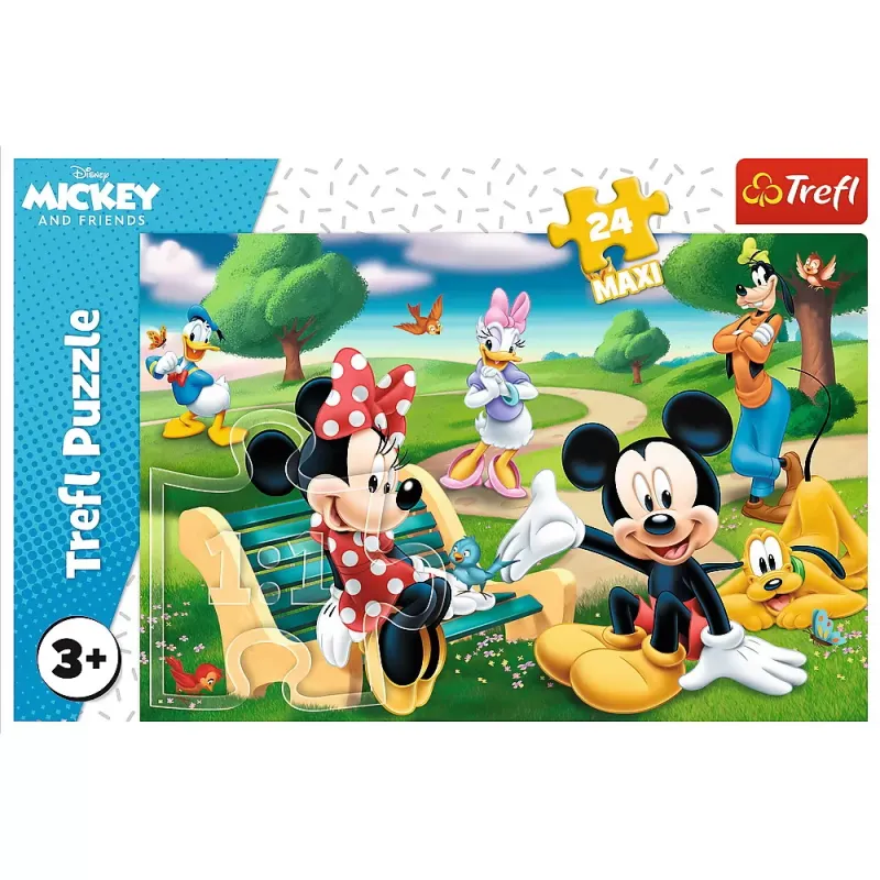 PUZZLE TREFL 24 MAXI MICKEY MOUSE INTRE PRIETENI