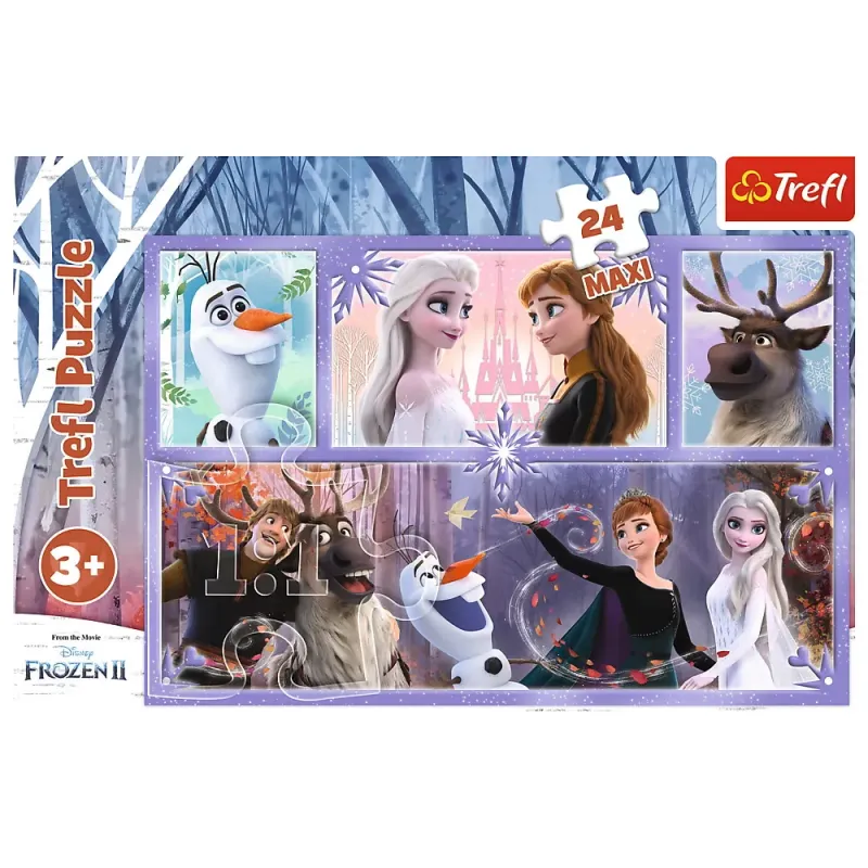 PUZZLE TREFL 24 MAXI FROZEN2 O LUME MAGICA
