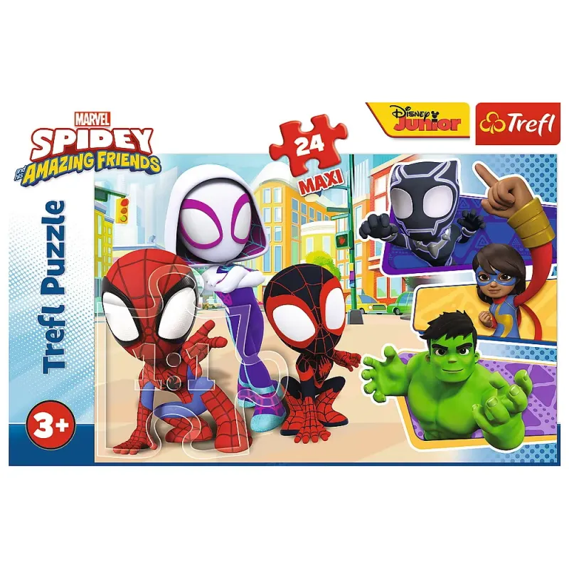 PUZZLE TREFL 24 MAXI SPIDEY ȘI PRIETENII LUI EXTRAORDINARI