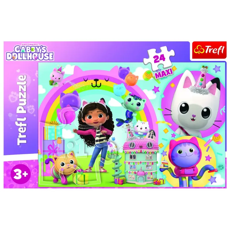 PUZZLE TREFL 24 MAXI GABBYS DOLLHOUSE CASA LUI GABBY