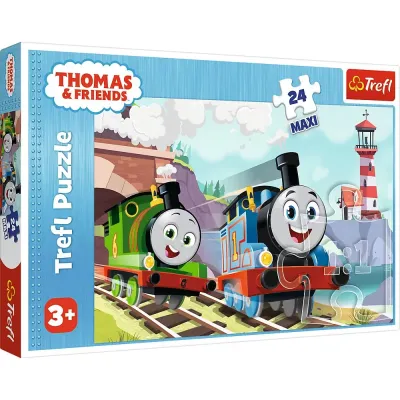 PUZZLE TREFL 24 MAXI THOMAS TOM ȘI PERCY PE LINII