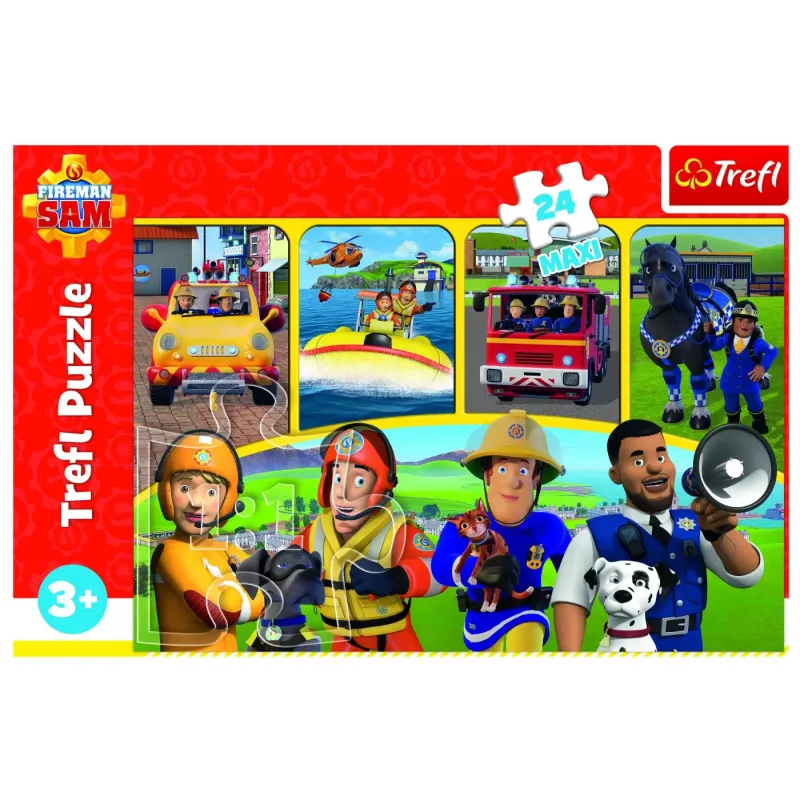 PUZZLE TREFL 24 MAXI POMPIERUL SAM