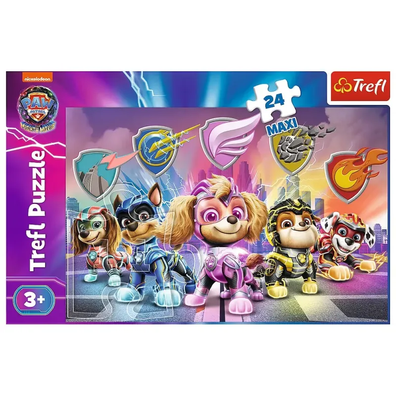 PUZZLE TREFL 24 MAXI PATRULA CĂȚELUSILOR CATEII IN ACTIUNE
