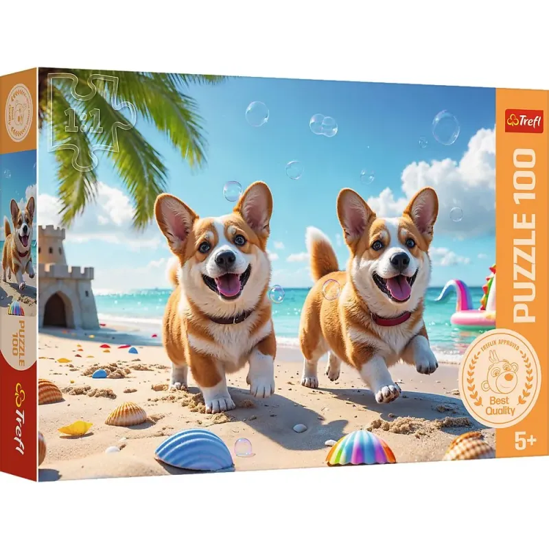 PUZZLE TREFL 100 CĂȚEL CORGI