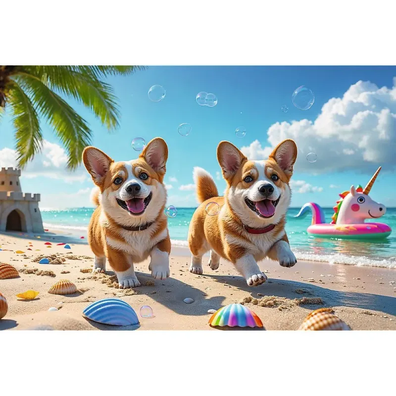 PUZZLE TREFL 100 CĂȚEL CORGI